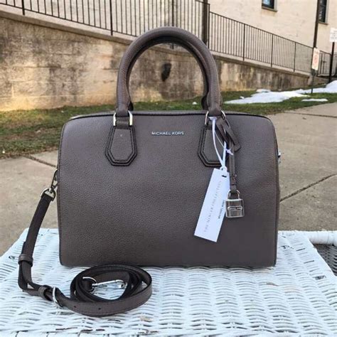 Michael Kors Michael Studio Mercer Medium Duffle In Cinder